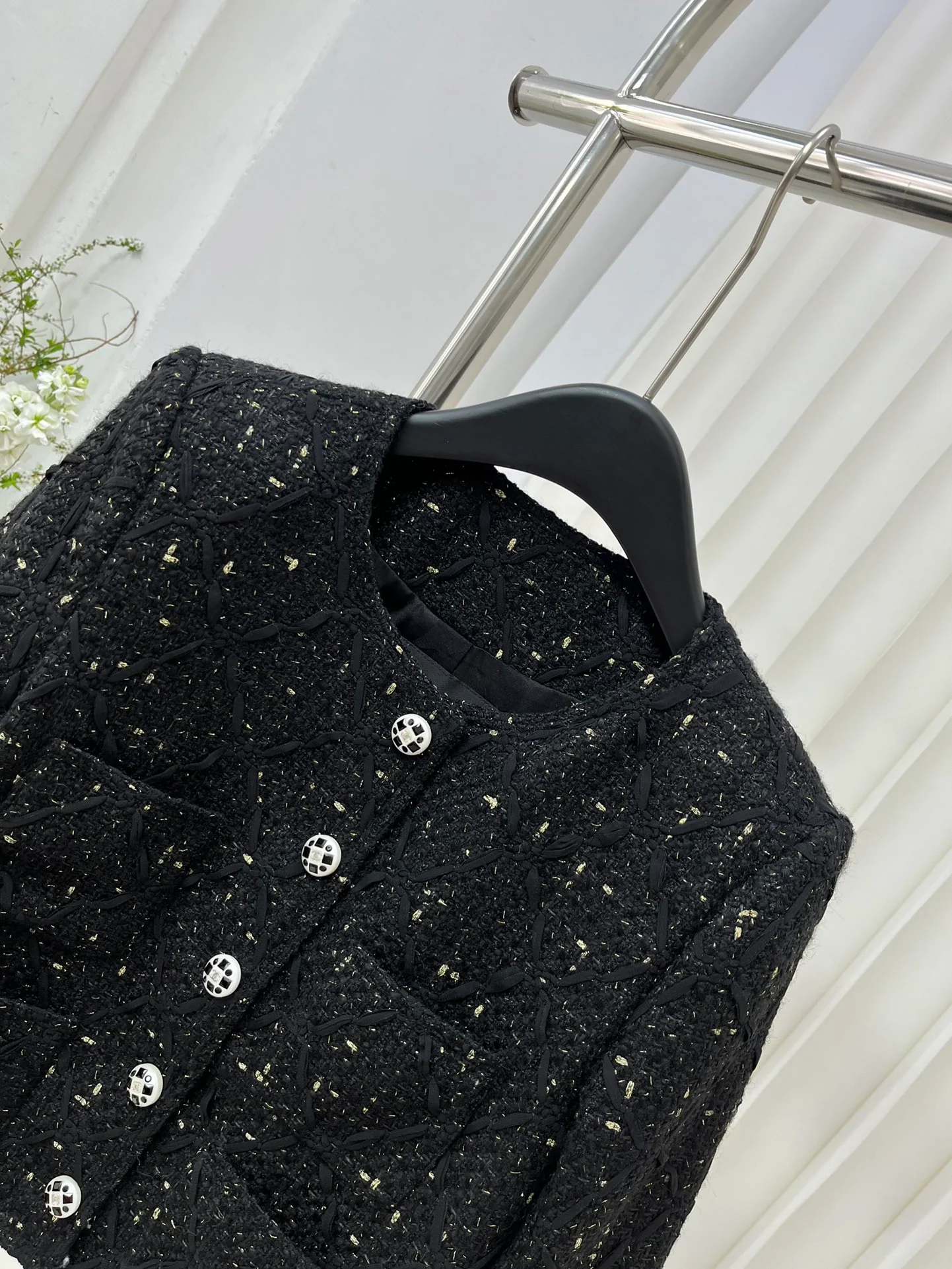 Куртка Chanel 2403 ?Камелия? — черная