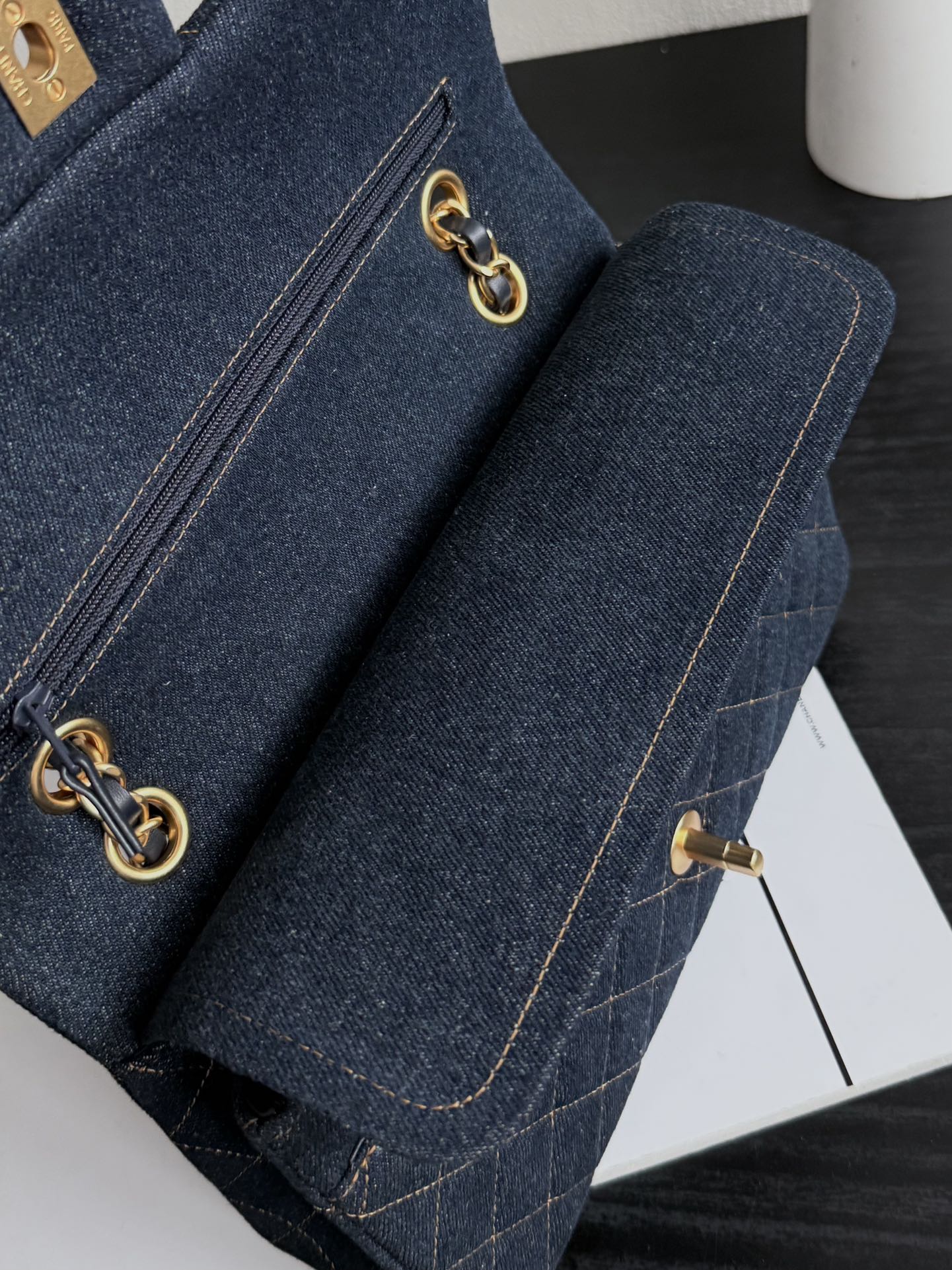 24c-cf-Темно-синий деним 25 см