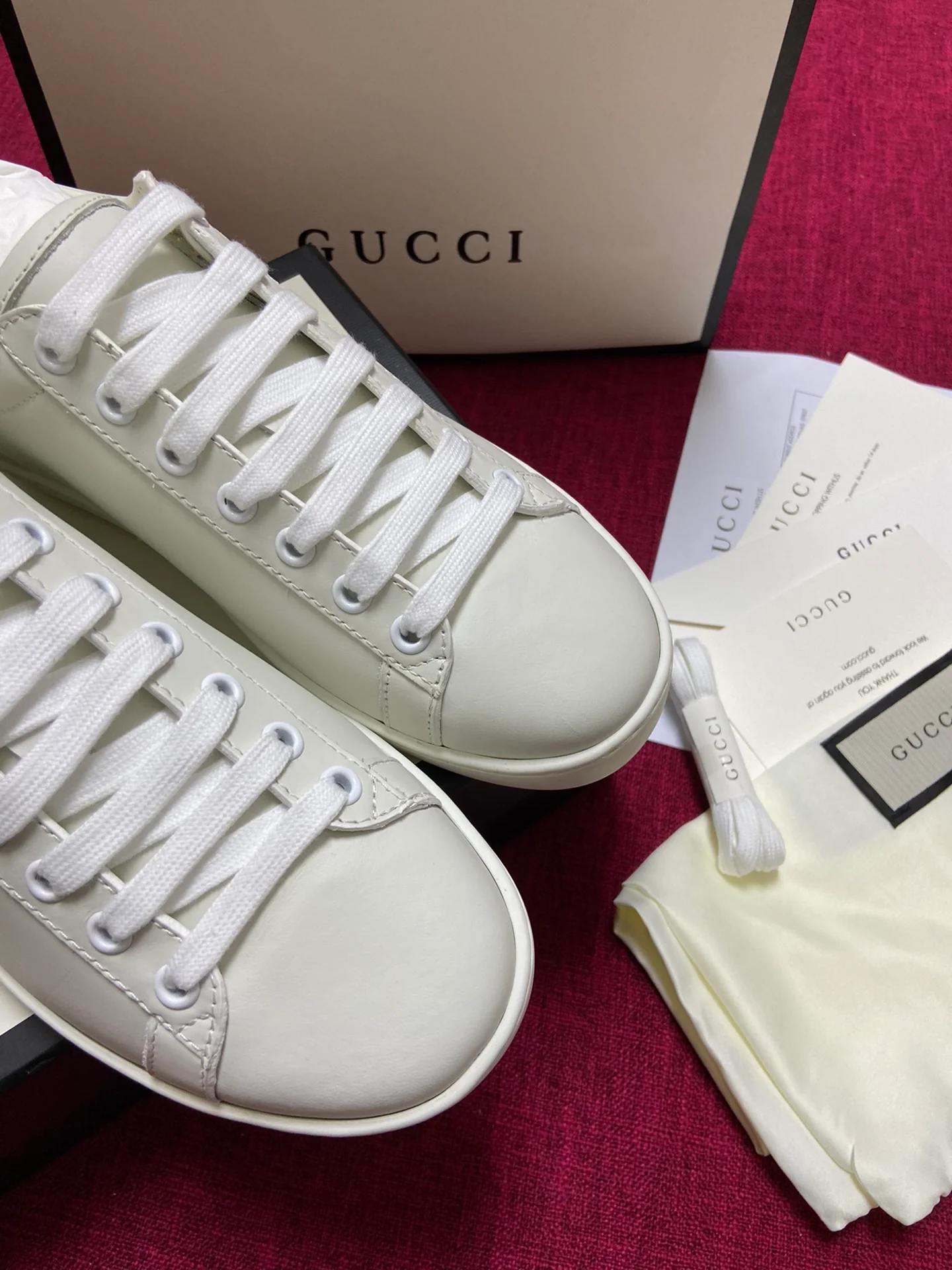 Gucci - Белые кроссовки - Кроссовки - Повседневная обувь - 8