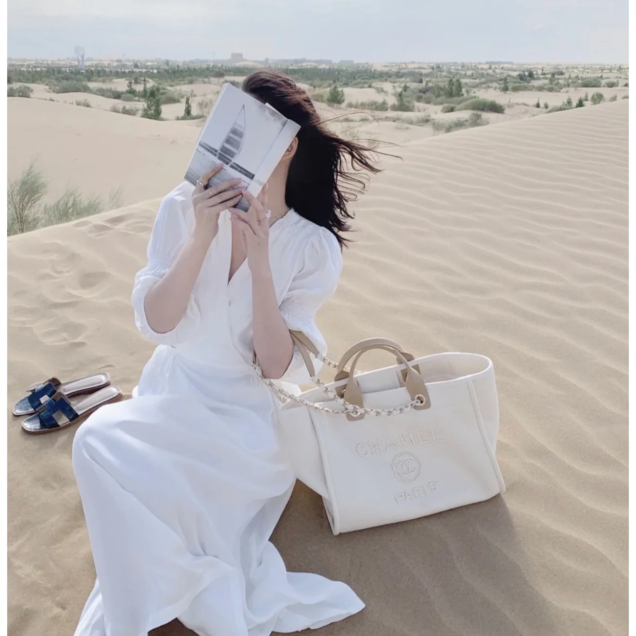 Пляжная сумка Chanel Pearl