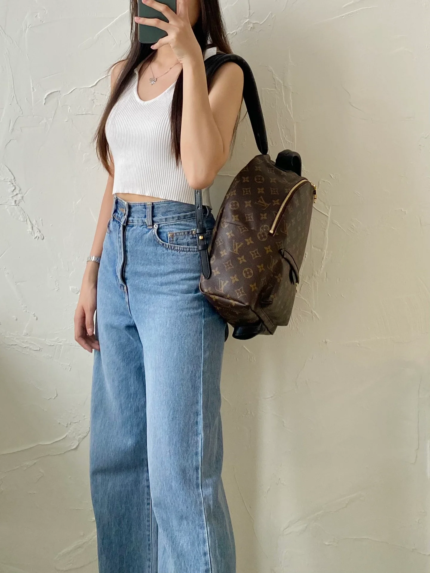 LV-m44874-palm-springs-mm рюкзак-коричневый