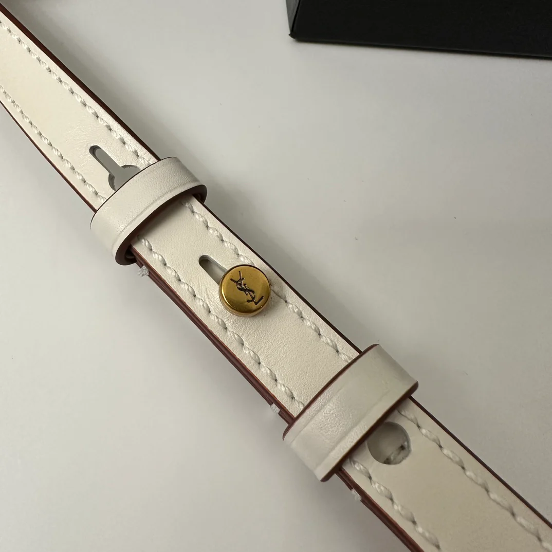 Сумка-седло YSL-Kaia-Off-White