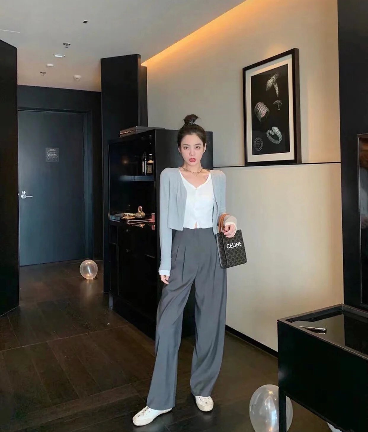 Celine Mini Cabas Brown Monogram