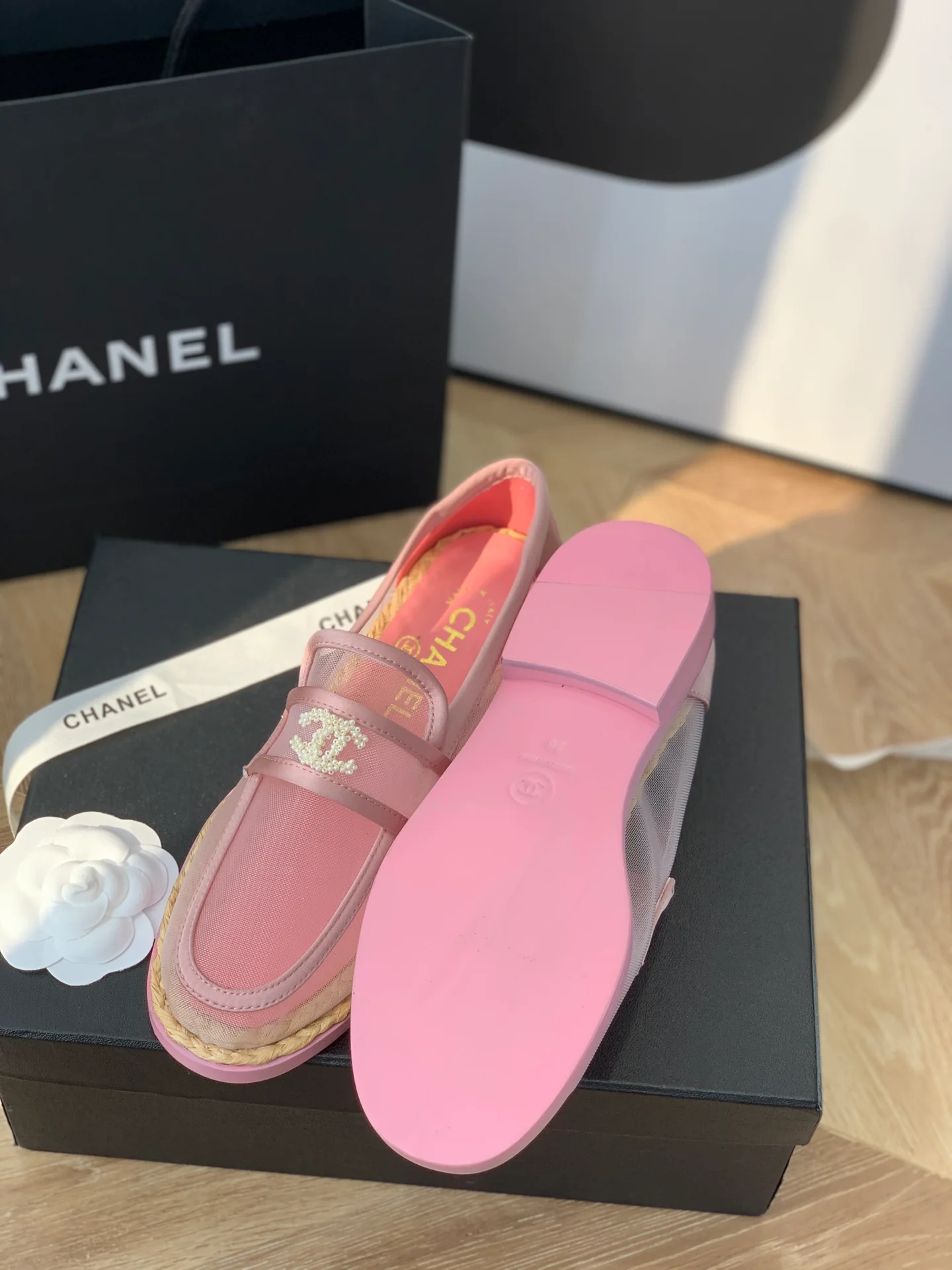 Chanel - Прозрачные лоферы