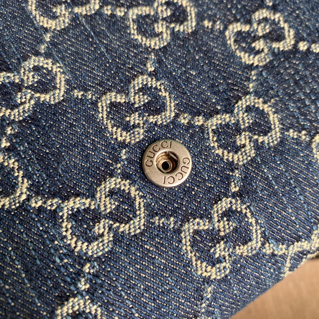 Gucci-经典酒神包-牛仔丹宁系列