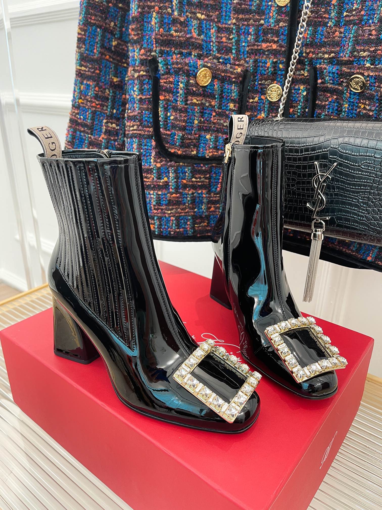 Обувь RV - Коллекция осень/зима 2022 - Высокие ботинки на массивном каблуке