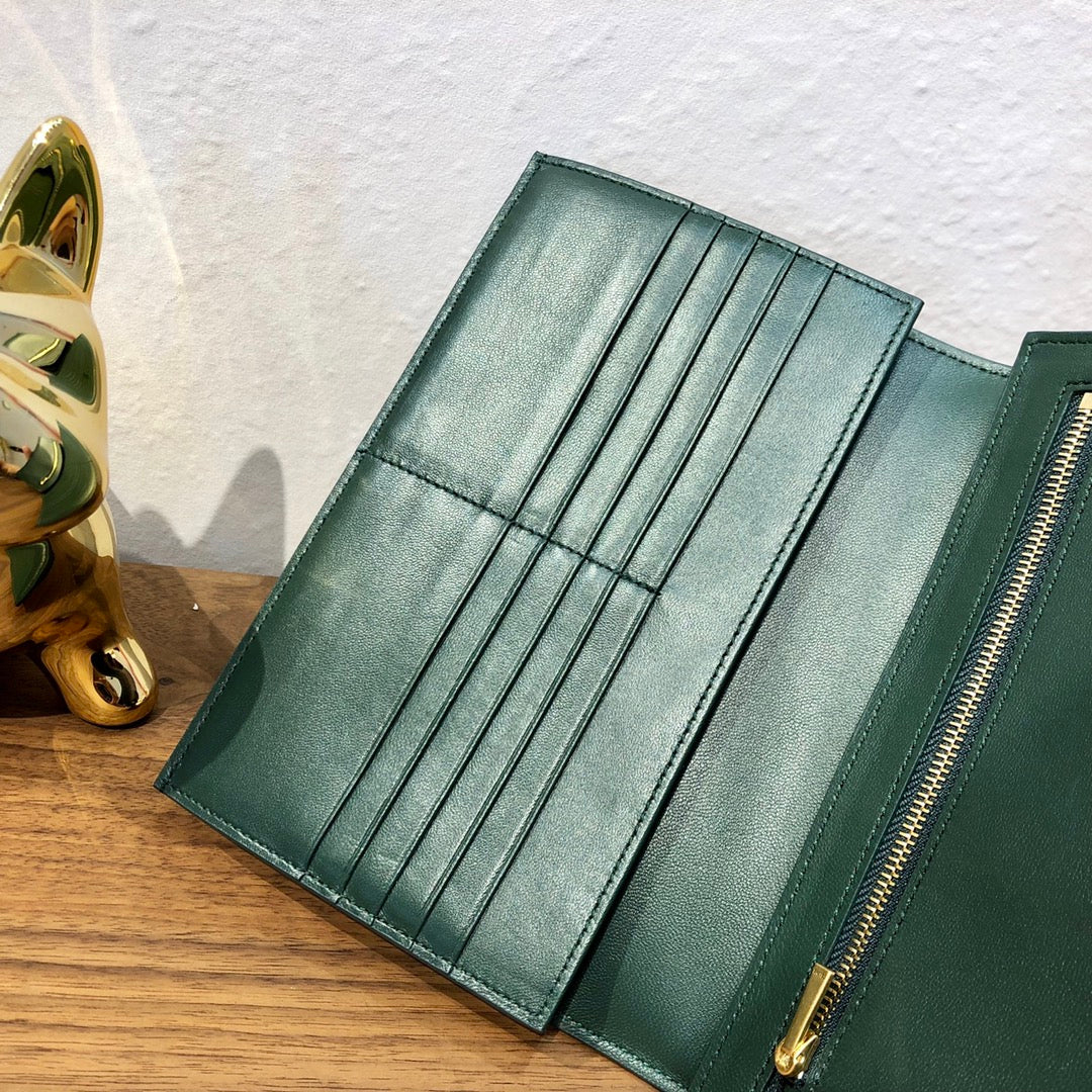 ремешок Celine, большой длинный кошелек, кожа ящерицы, 1