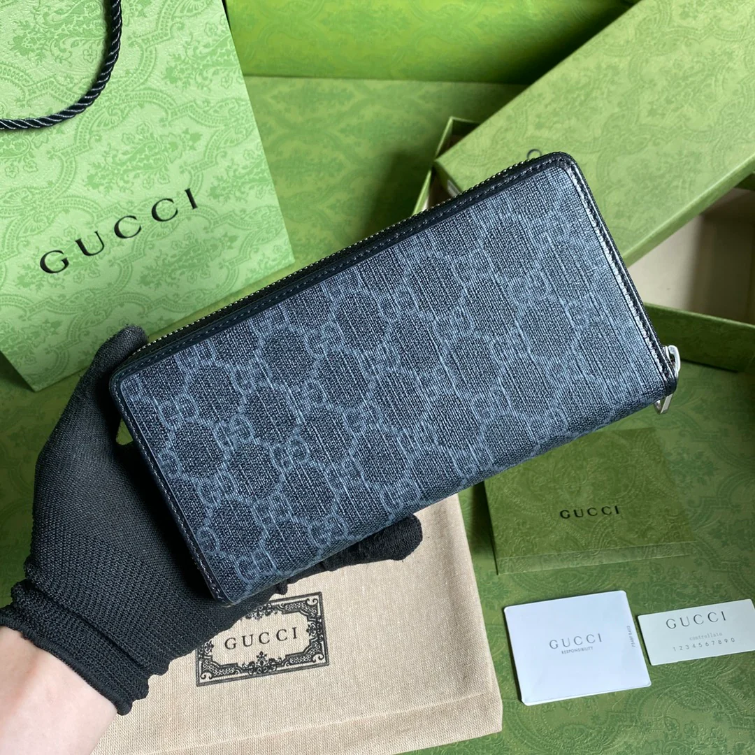 Gucci 男款拉链长夹