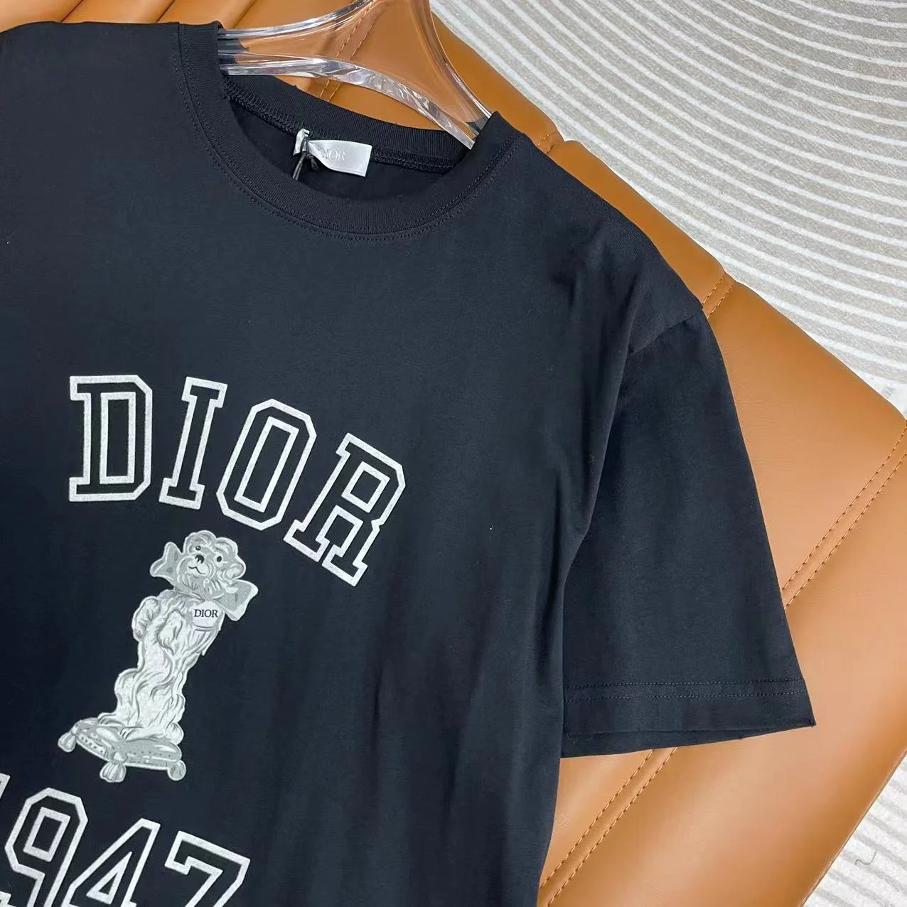 Футболка Dior 2403-24 Early Spring New Cartoon Short-Sleeve - Black