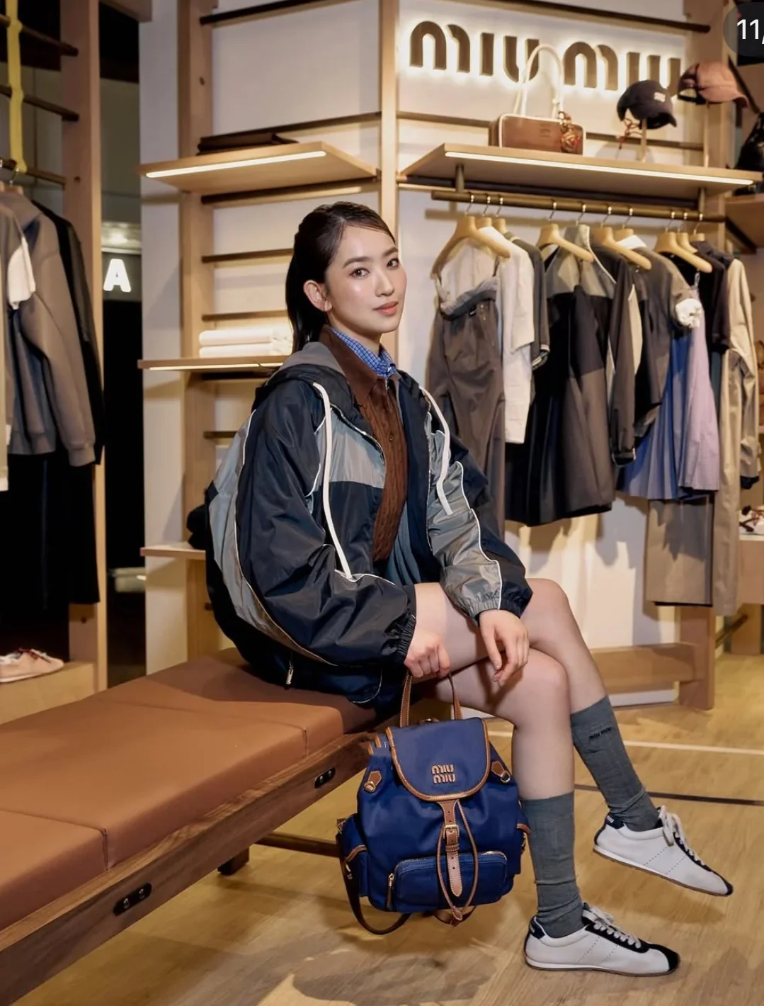 Рюкзак Miu Miu из канваса и кожи — впечатления от ношения