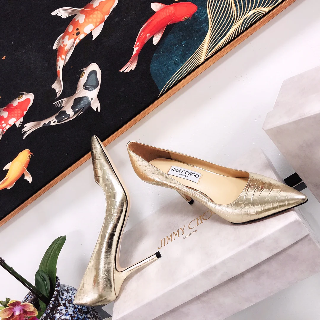 Jimmy - Туфли на высоком каблуке необычной формы - Узор 