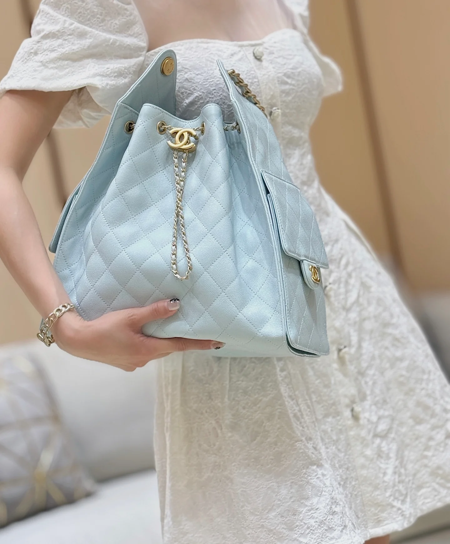 Сумка Chanel 25s 25bag Large - синяя