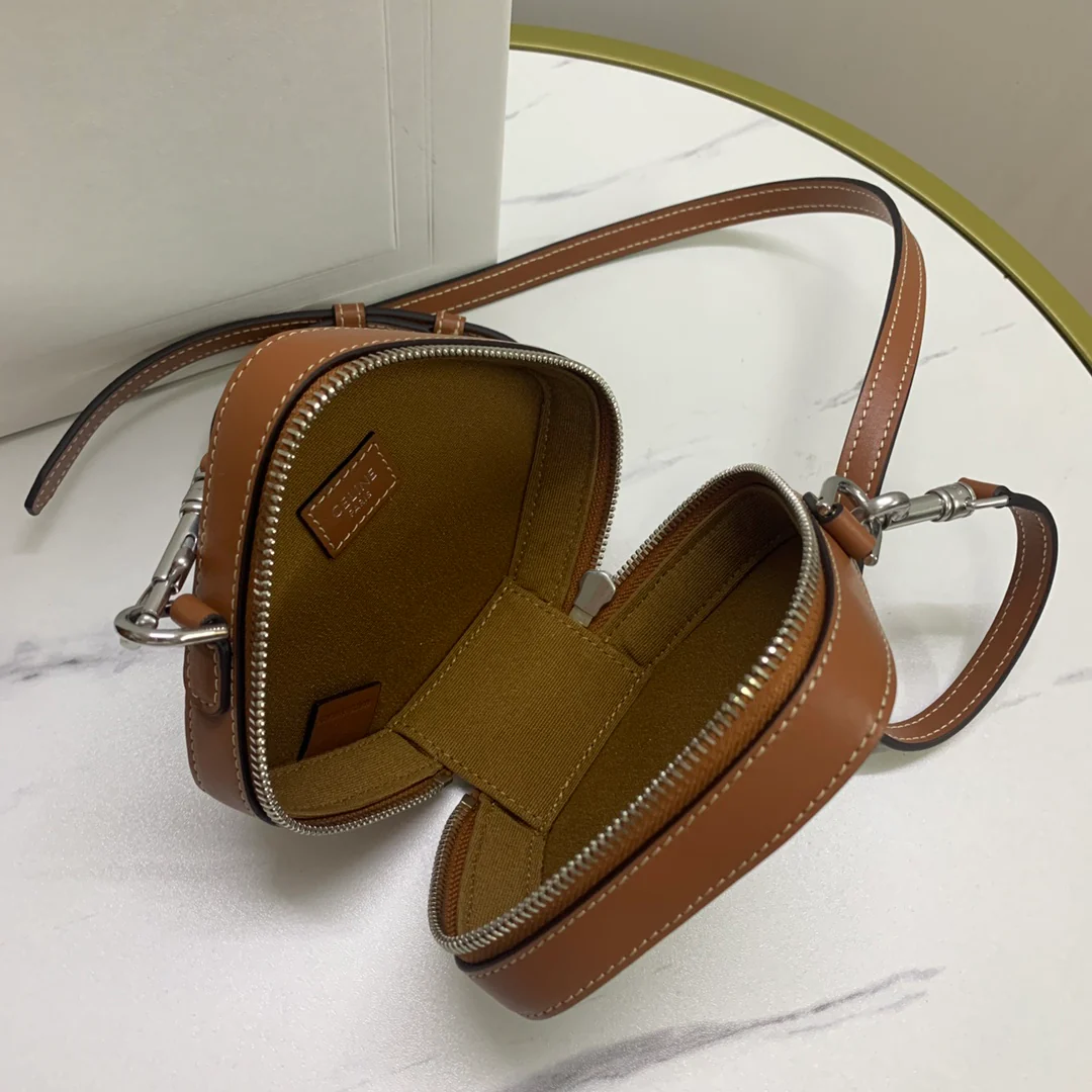 Сумка-коробка Celine - коричневая