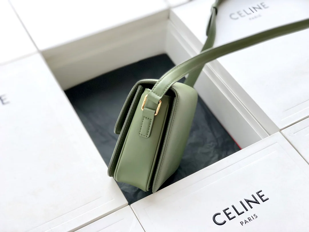 Сумка Celine Triomphe из телячьей кожи - подростковая - 18 - 5 см - 8