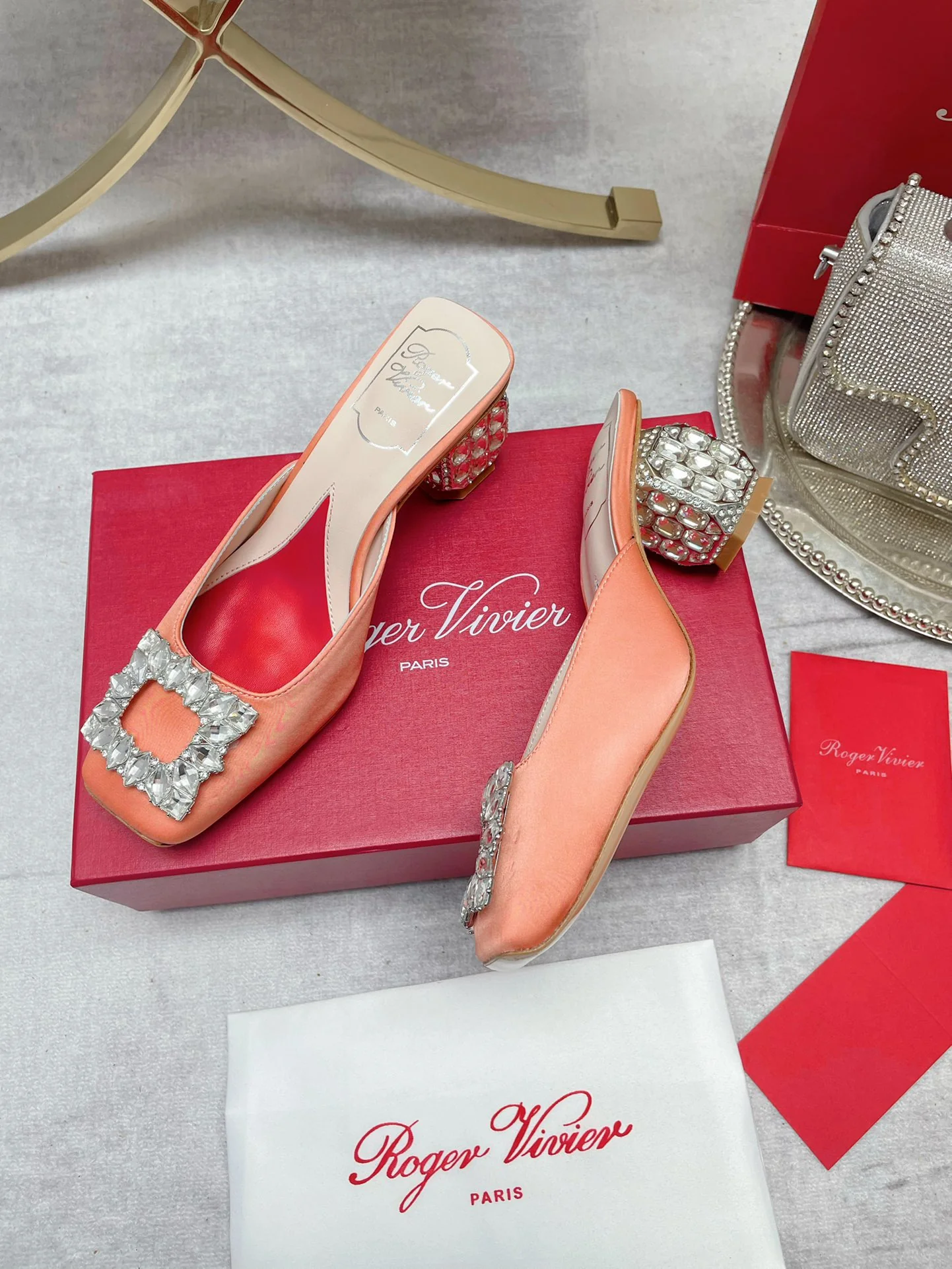 Обувь RV - Новинка сезона осень/зима 2022 - Мюли на низком каблуке с закрытым носком - Розовые