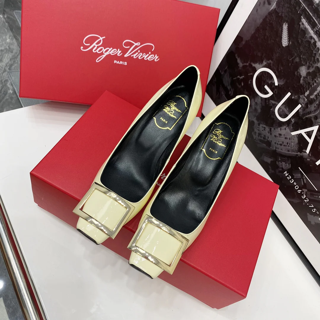 RV-7-5cm Банановый каблук - Белый