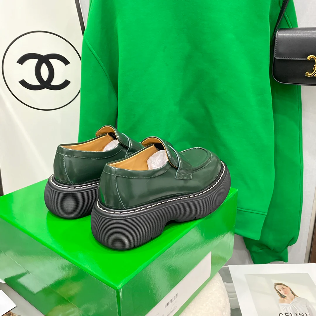 BV - Ботинки Dr. Martens на платформе - зелёные