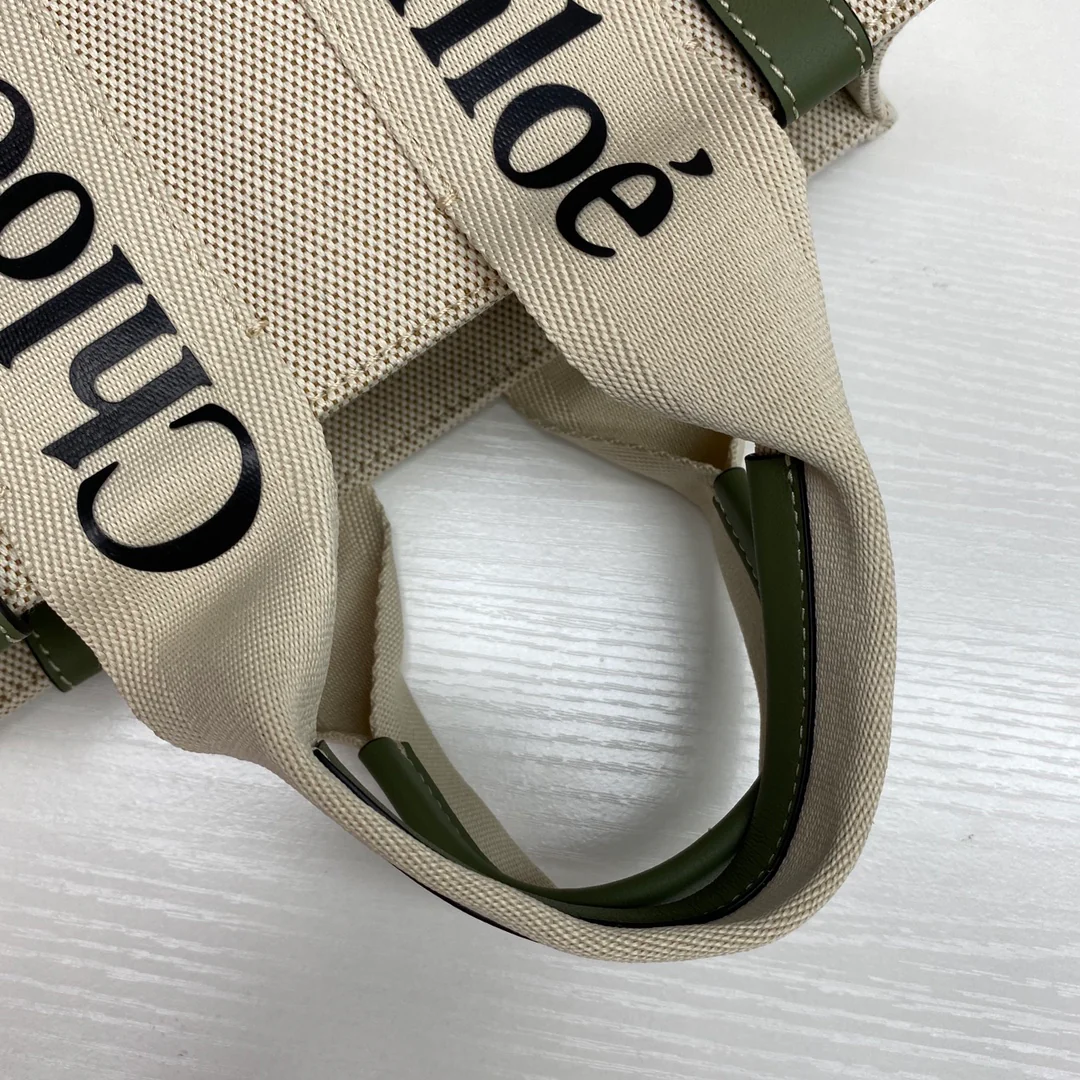 Сумка-тоут Chloe Woody - Маленькая - Зеленая