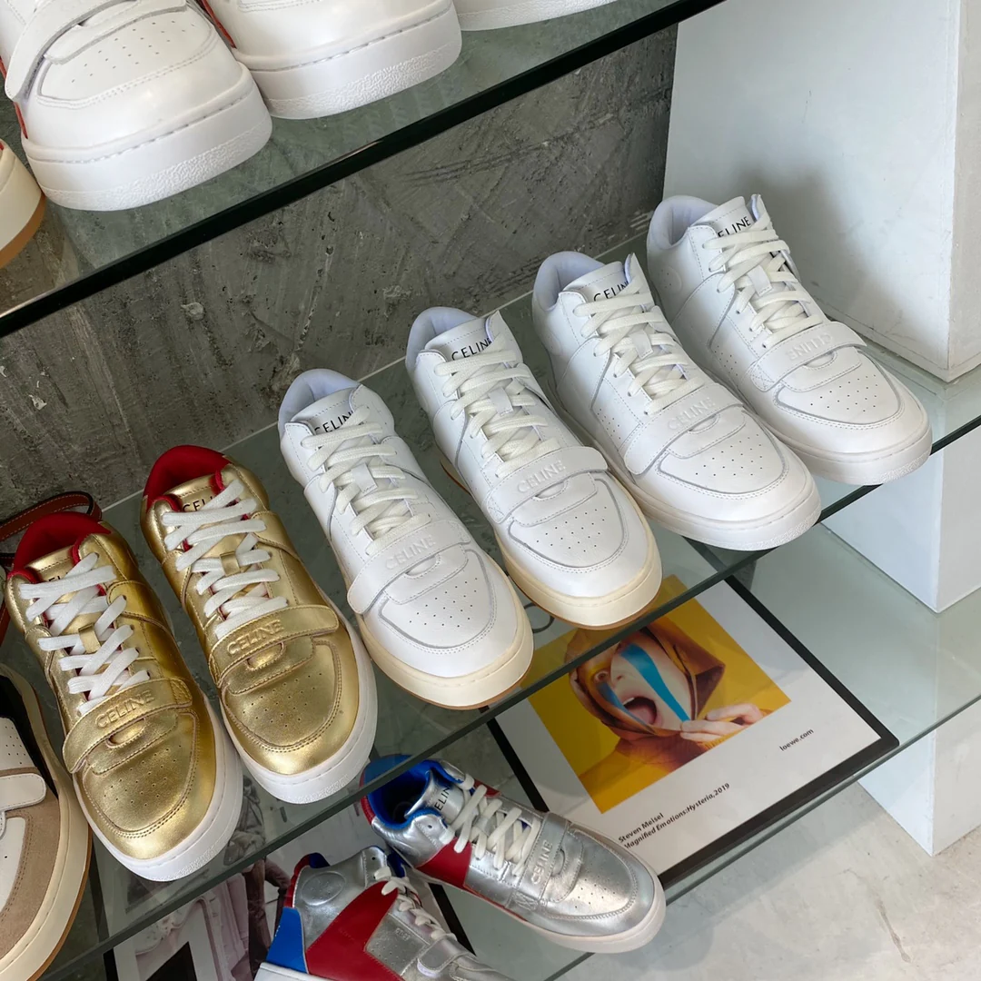 Спортивные повседневные высокие кроссовки Celine — модель унисекс — изображение из коллекции