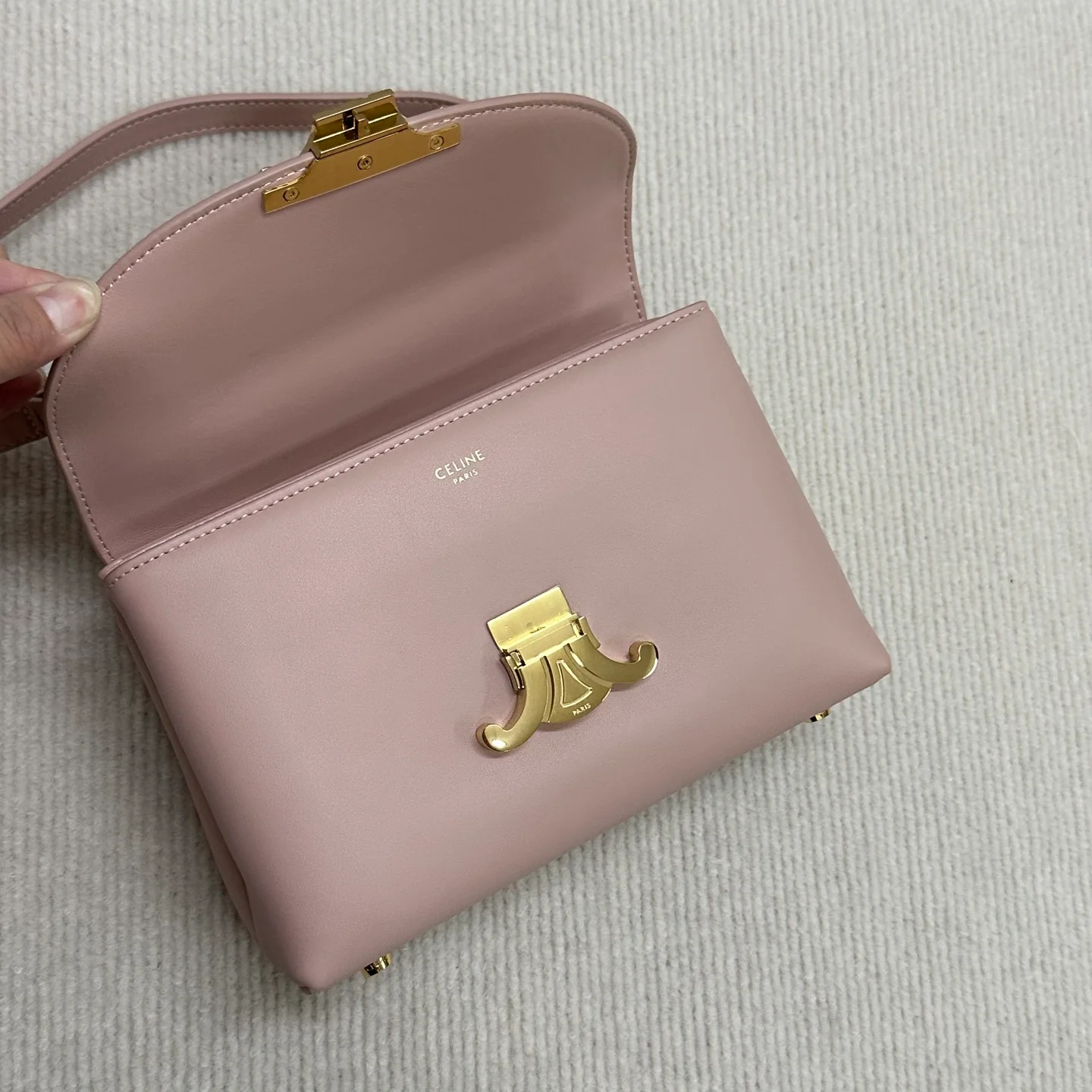 Сумочка Celine Arc de Triomphe Kelly - маленькая - розовая