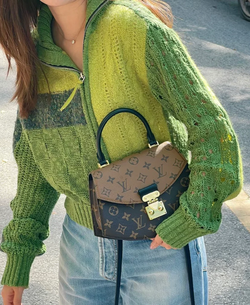 m46548-LV-tilsitt-Сумка через плечо/сумка с монограммой и цветовыми блоками