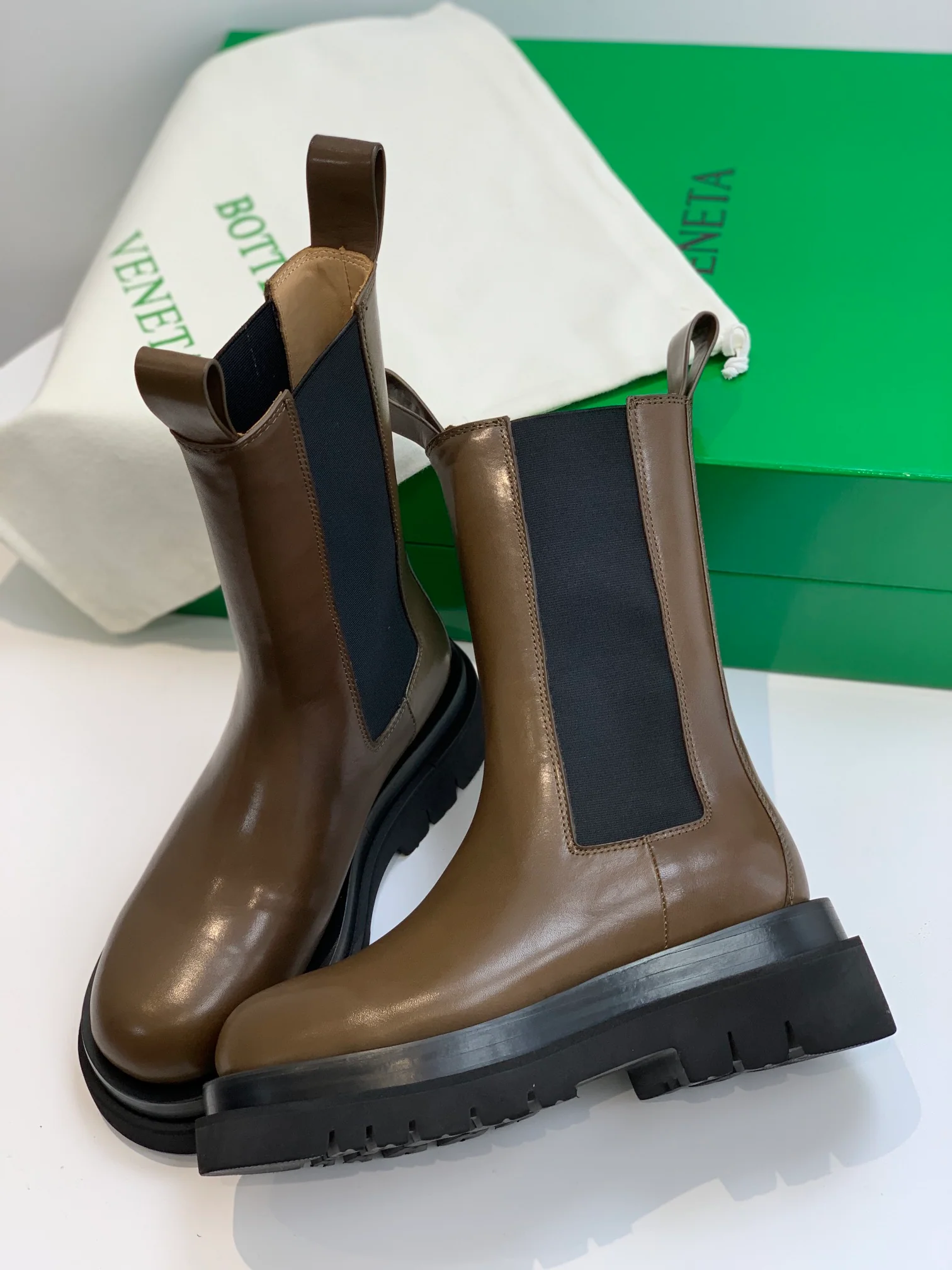 Ботильоны BV-lug - улучшенная версия - коричневые