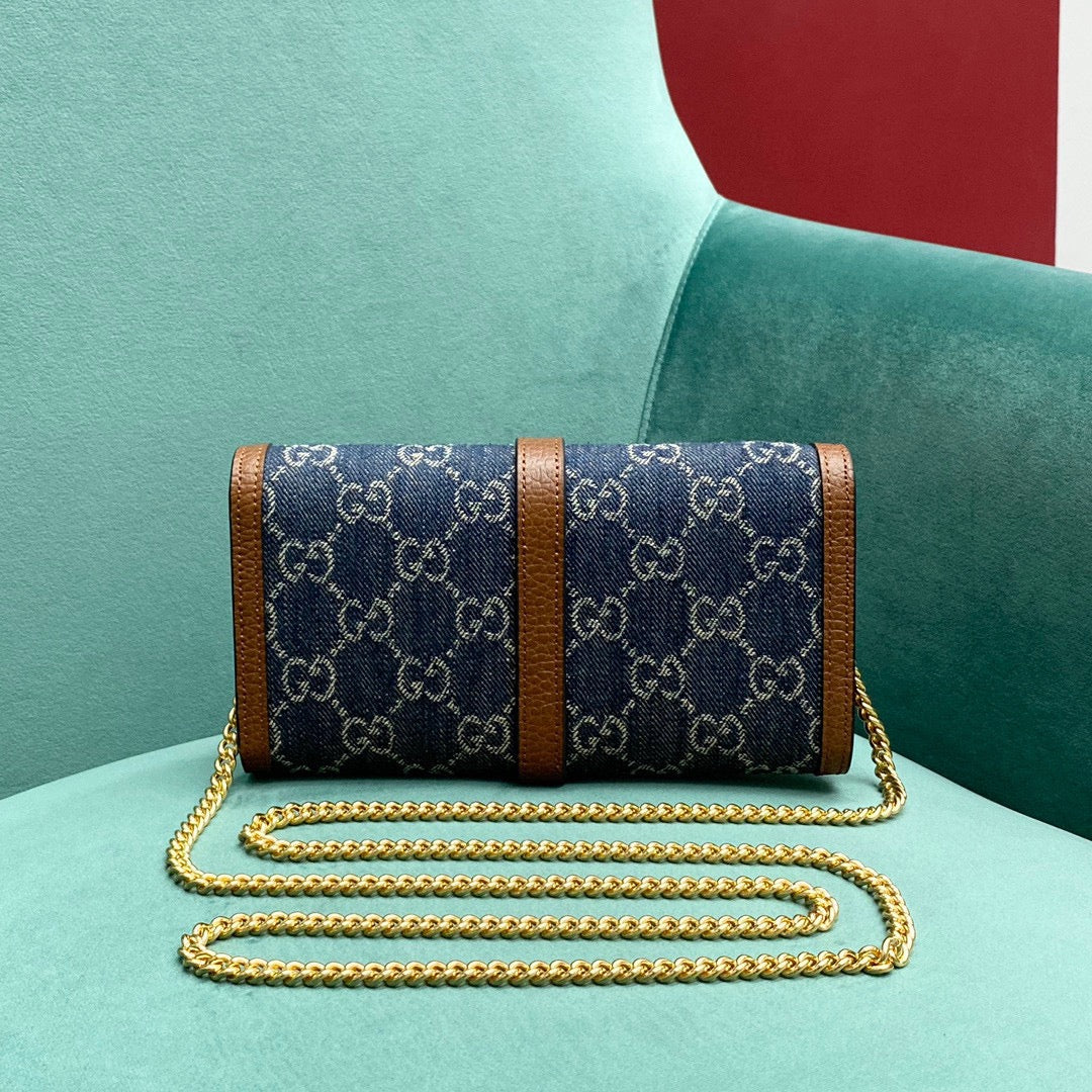 Сумка Gucci Jackie на цепочке - серия Denim