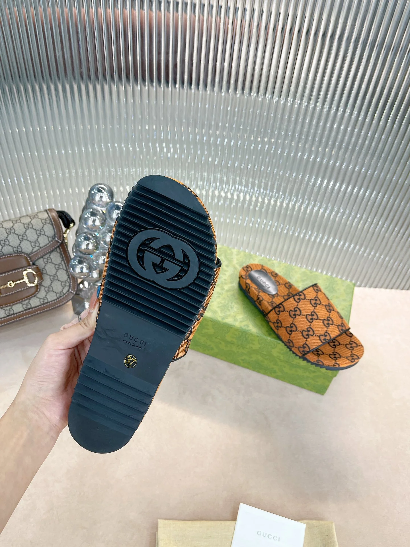 Сандалии на платформе Gucci - 2