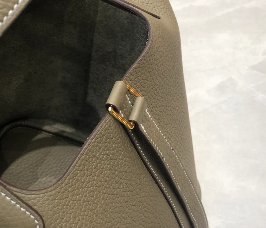 пряжка hermes-picotin-18-elephant grey-gold