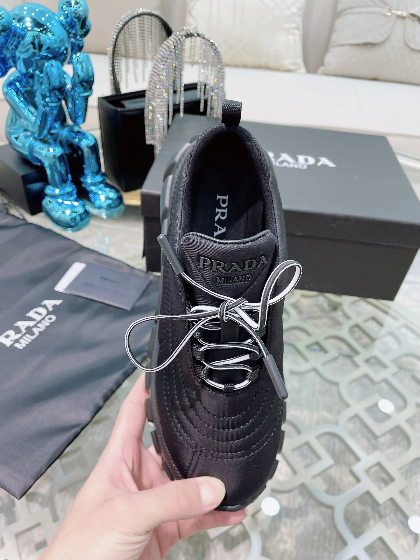 Обувь Prada - Prada - платформа - кроссовки - повседневная обувь - черная