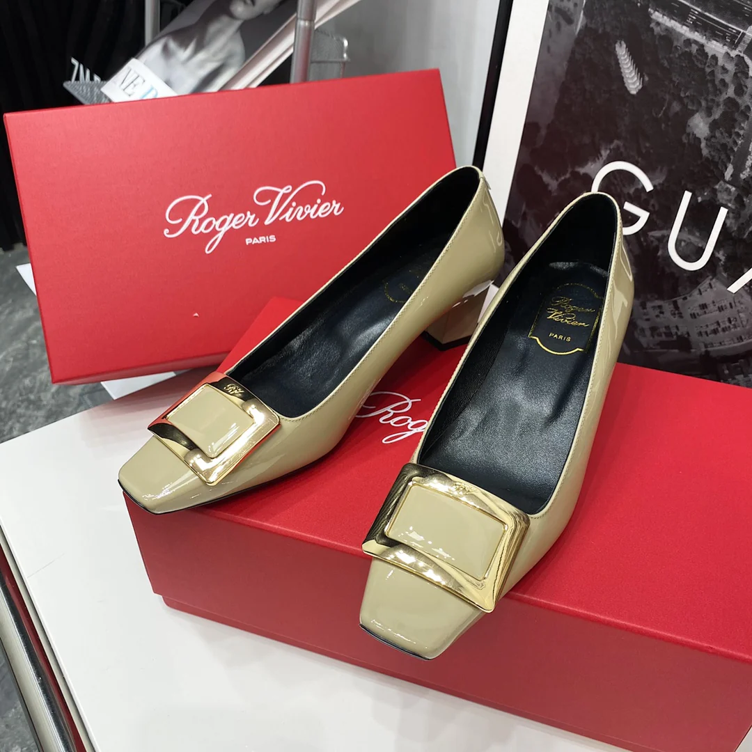 Каблук-блок RV-4-5 см - слоново-серый