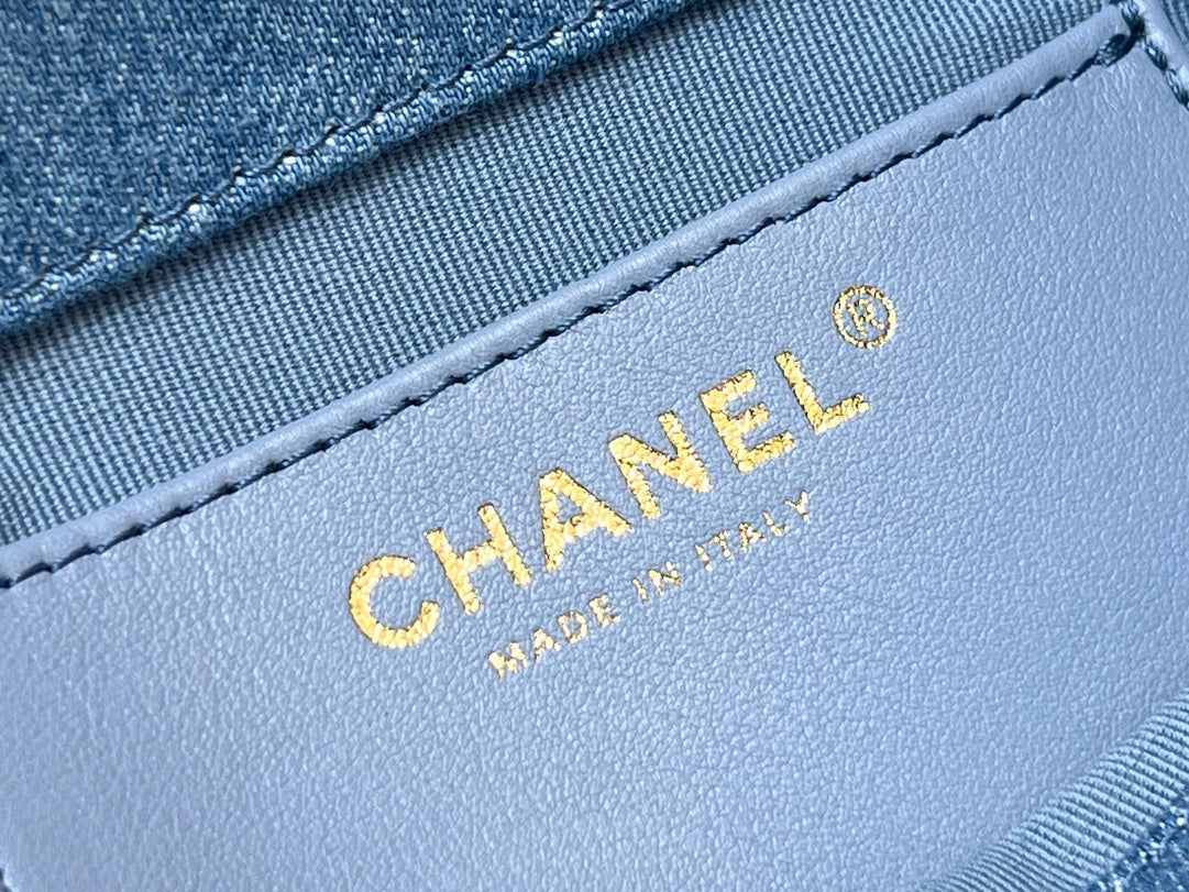 Рюкзак Chanel с двумя карманами - синий