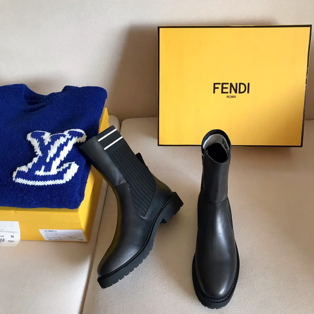 Ботинки-носки Fendi до середины икры - 1