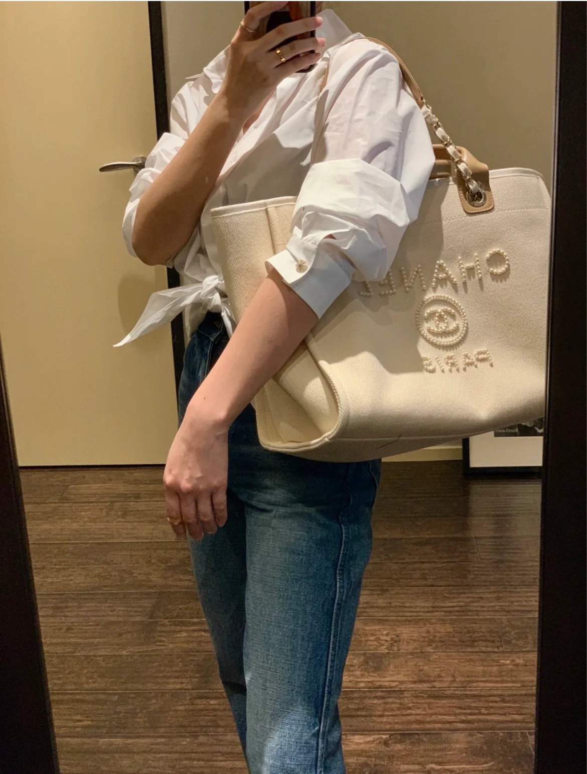 Пляжная сумка Chanel Pearl