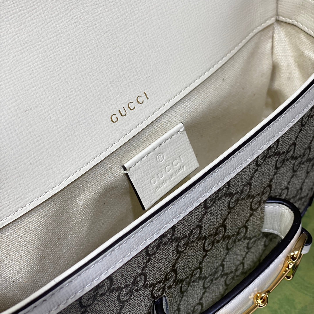 Сумка-седло Gucci 1955 с пряжкой в ??виде подковы - маленькая, 20-5 см-1