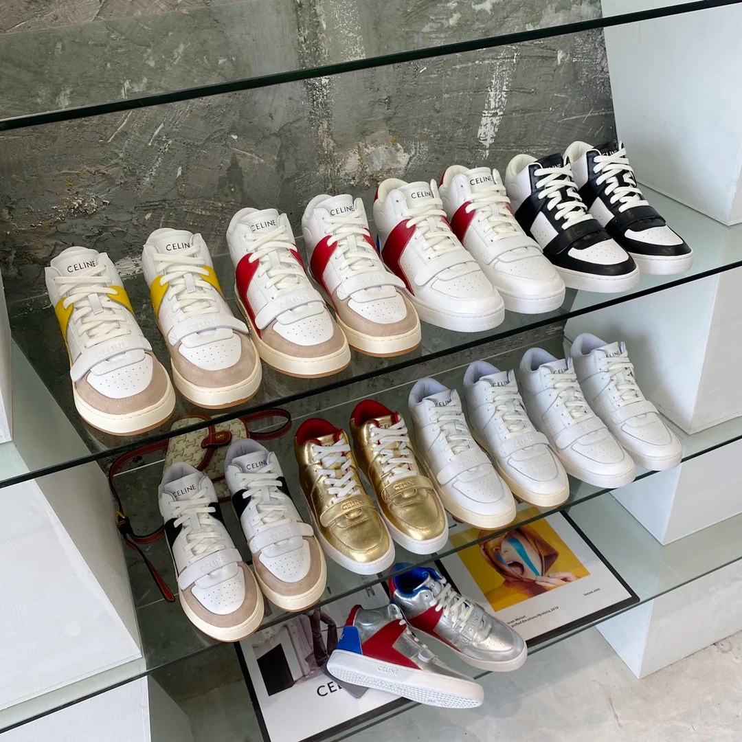 Спортивные повседневные высокие кроссовки Celine — модель унисекс — изображение из коллекции