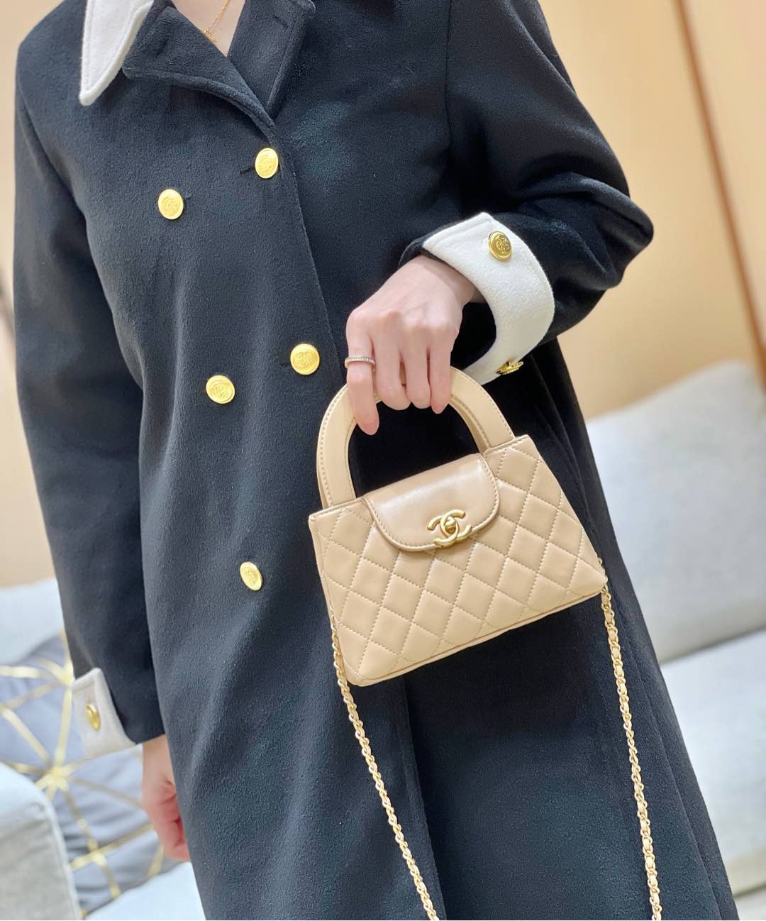 Chanel 25c Kelly - Абрикосовый