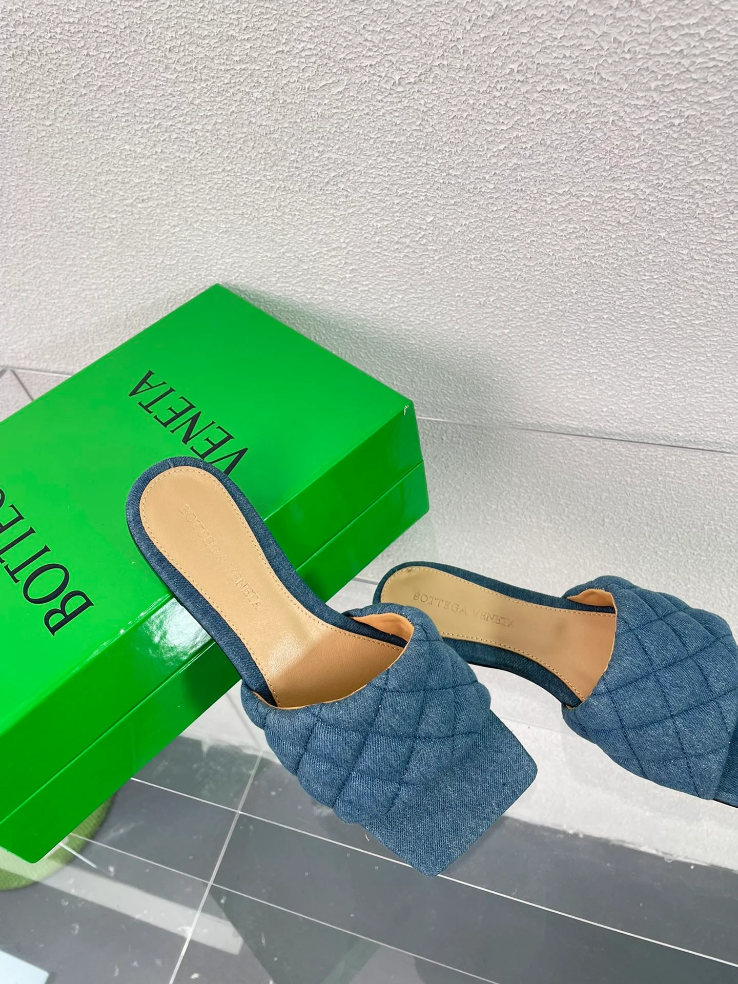 BV - Тапочки из овечьей кожи - Синие