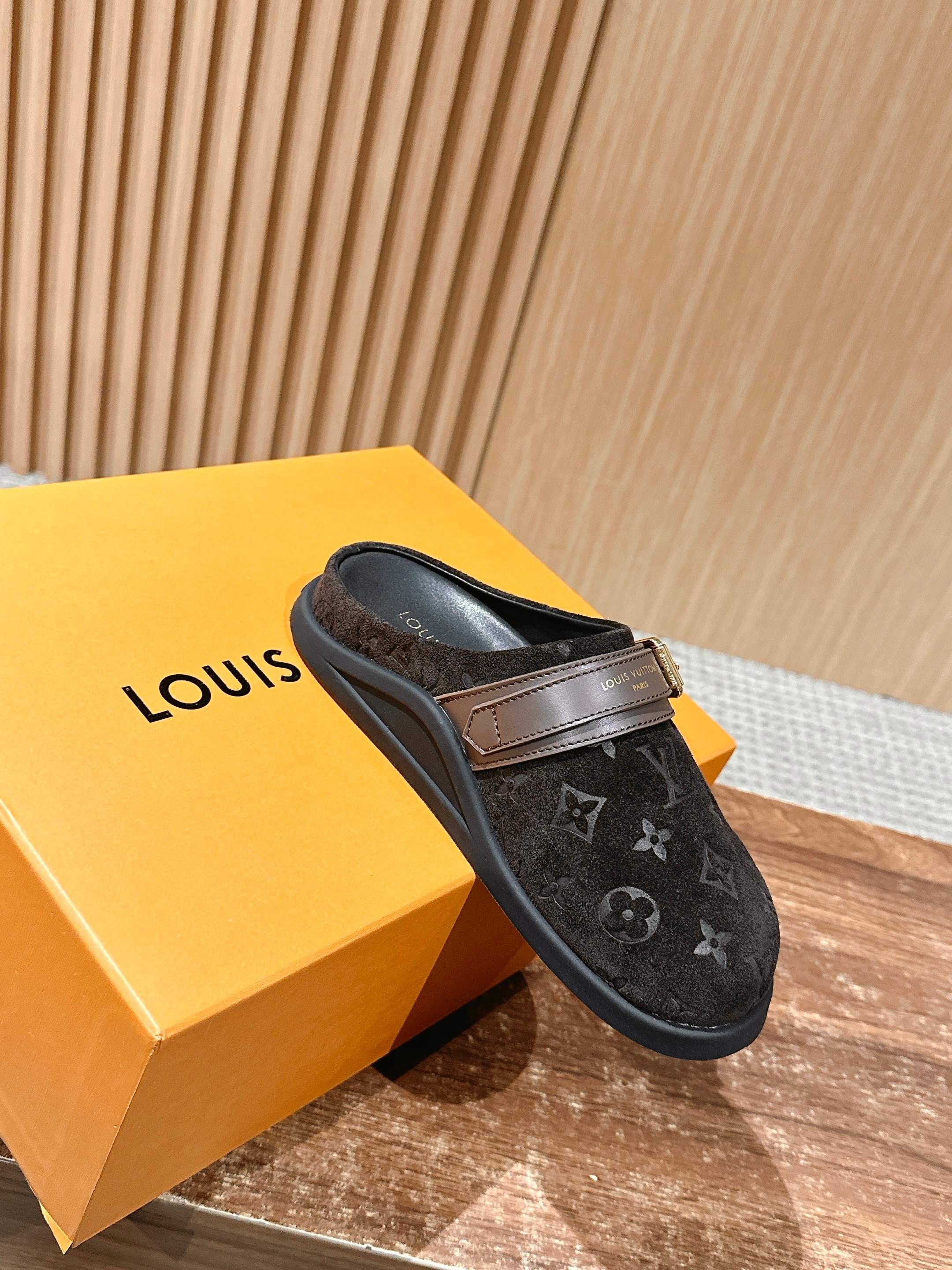 Сандалии LV Birkenstocks - Замшевые - Кофейно-коричневые