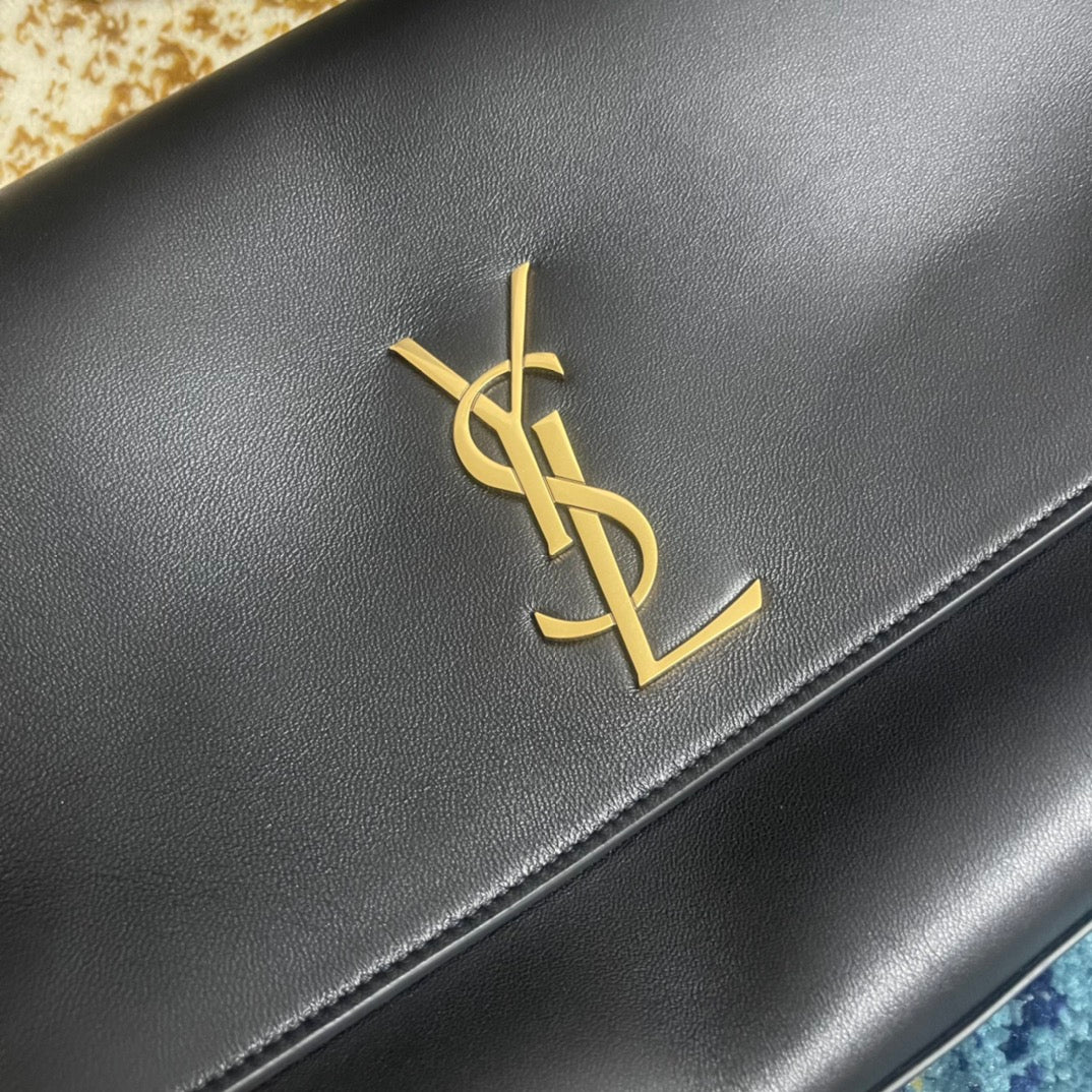 YSL-Kate Double Bread - Тонкая овечья кожа - Черный - 28 см