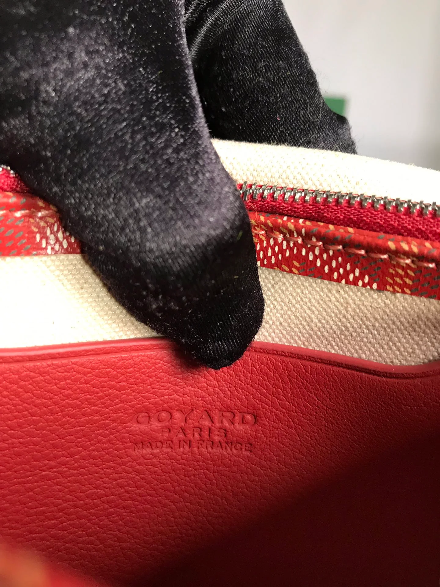 Тройная плоская сумка Goyard Plumet Series - красный