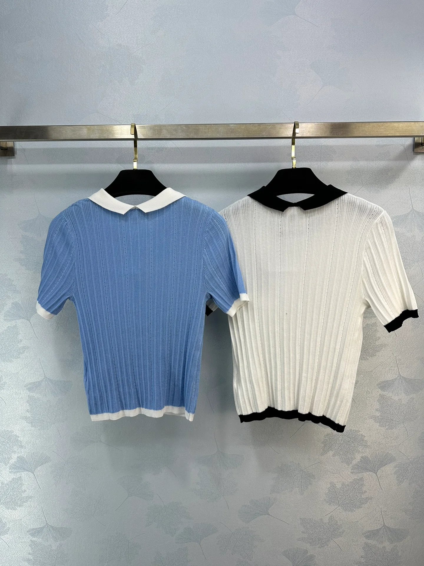 Chanel 2404 Весна/Лето Новинка Изысканный короткий топ из пряжи, похожий на сказочный - Синий