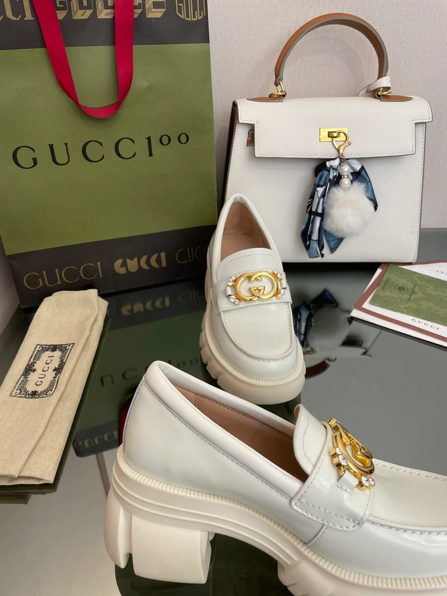 Gucci 2022 Pre-Fall - Лоферы на платформе Groove