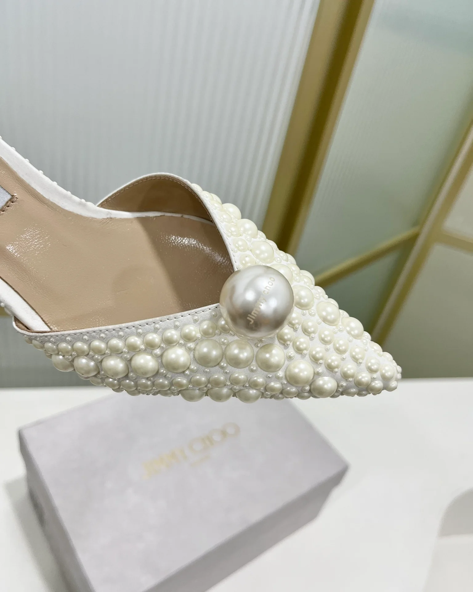 Сандалии Jimmy Retro Pearl Series Flat Sandals - 8-5 см - белые