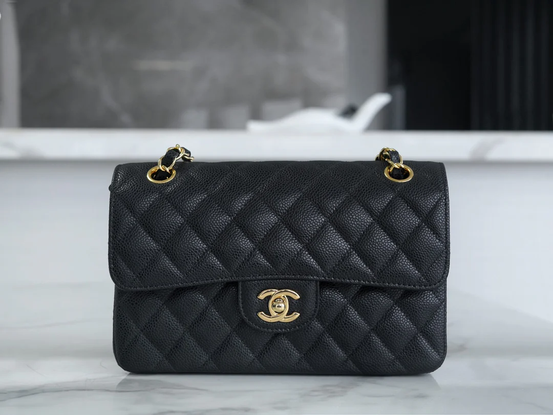 Chanel Classic Flap Caviar Black Small