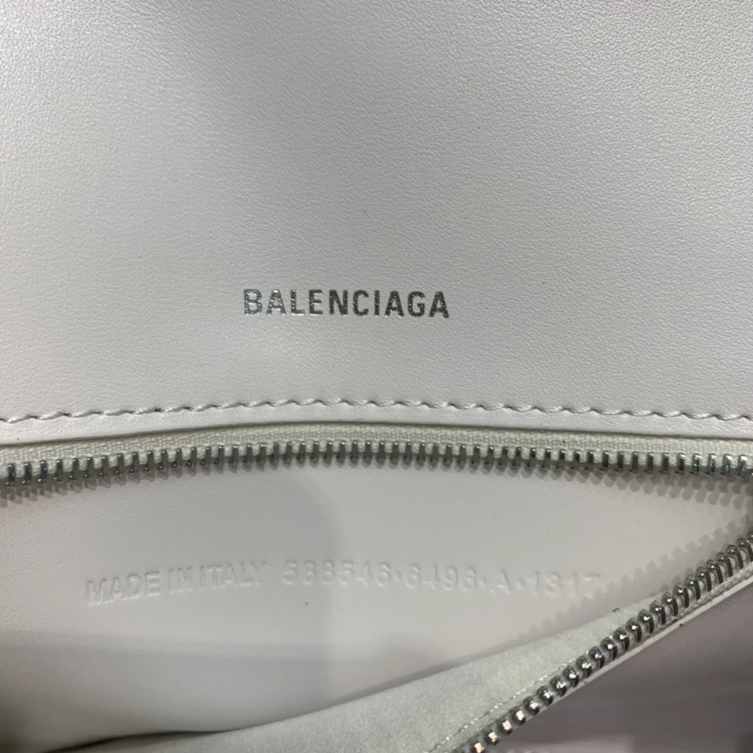 Сумка Balenciaga Hourglass - белый с узором 