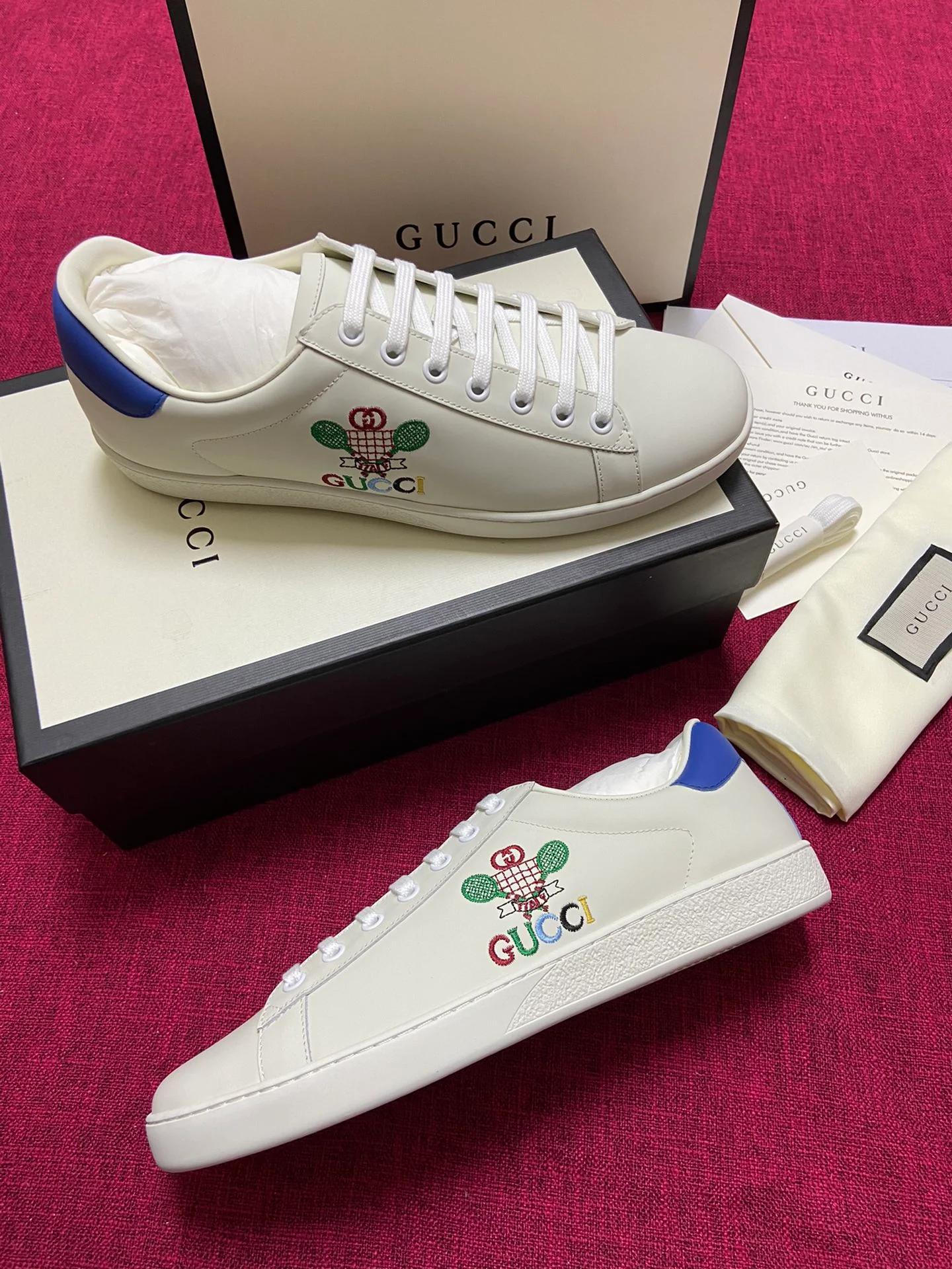 Gucci - Белые кроссовки - Кроссовки - Повседневная обувь - 3