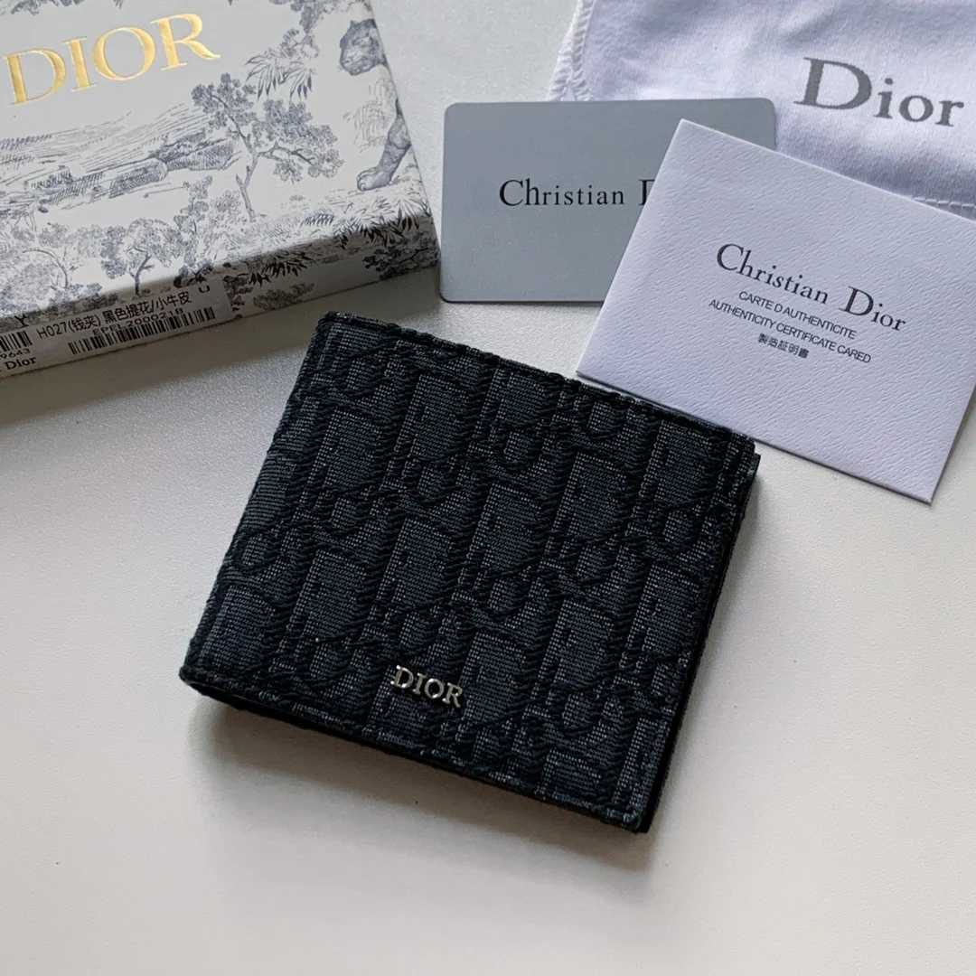 Dior 男款老花短夹