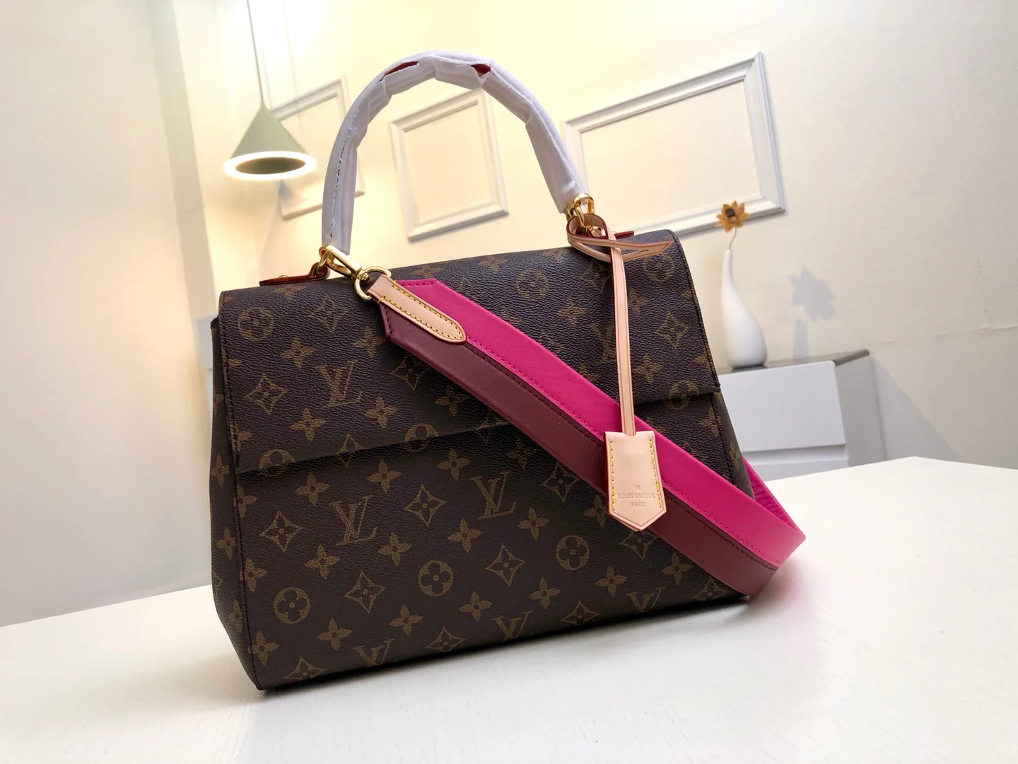 m42735-LV-monogram-Новинка осени/зимы-Сумка Cluny-Фуксия