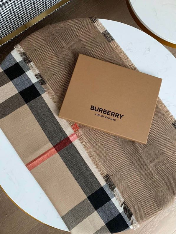 Классический клетчатый двусторонний шарф Burberry - 100 см - 200 см - 100 см - Кашемир